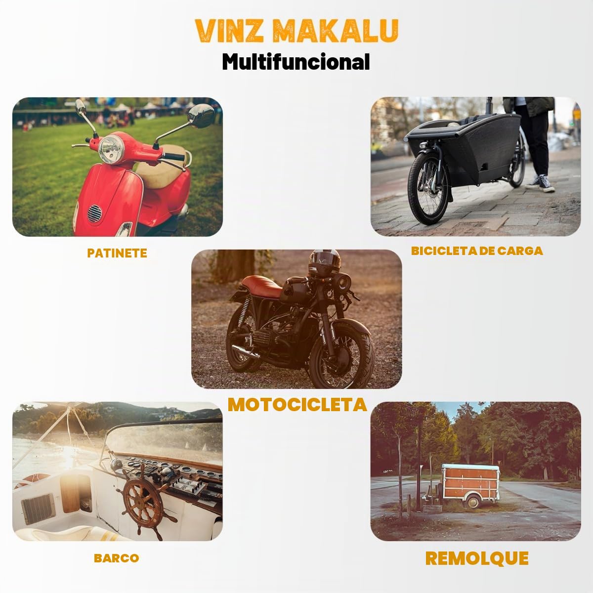 VINZ Makalu Candado de Moto | Antirrobo con Llave | Homologada ART 4 | Testado Acero Endurecido ø11mm | Candado de Cadena/Cadena de cerradura para Motos & Scooters - 120cm