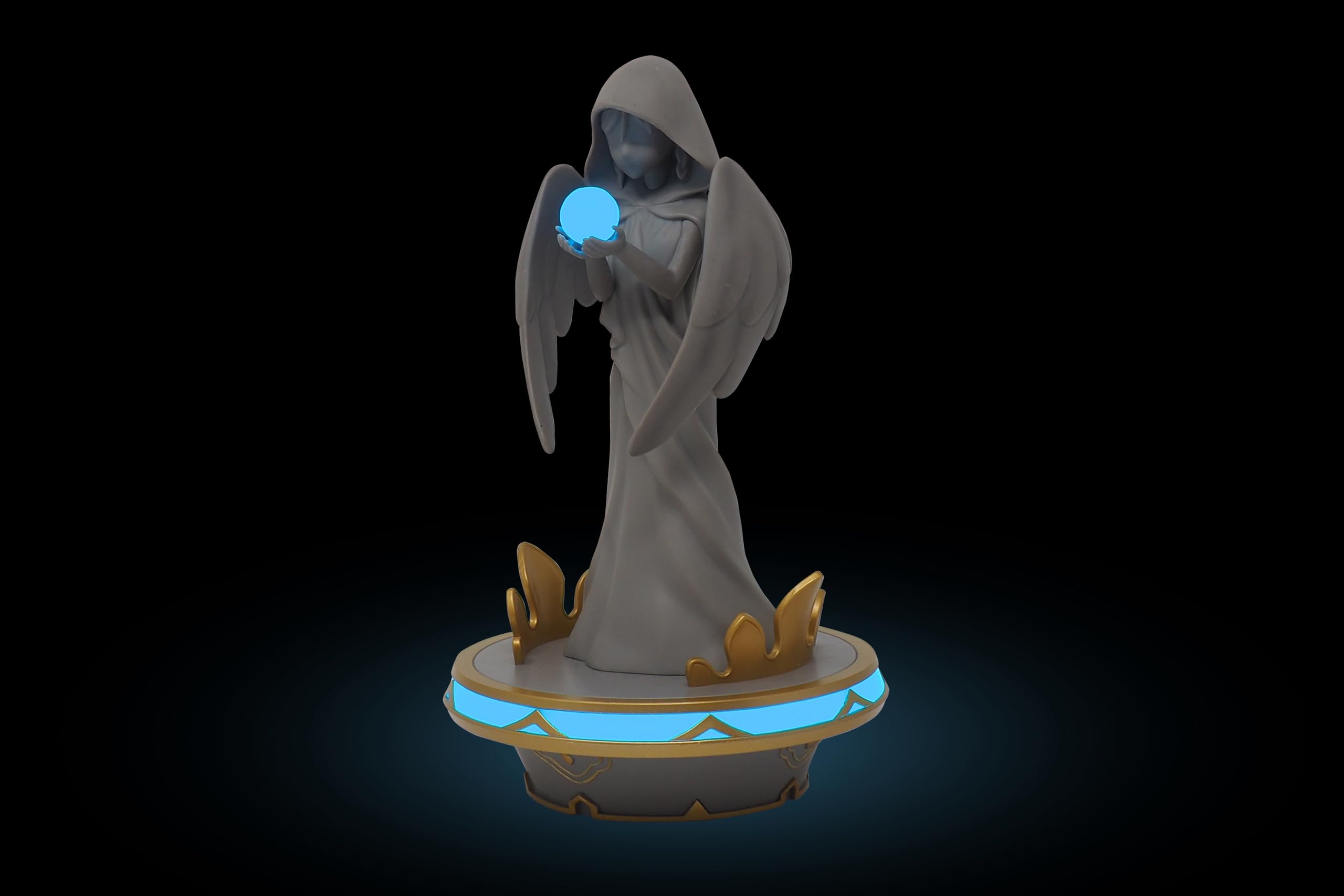 Neamedia Icons Genshin Impact: Statua di Monstadt delle Sette Luci, Figura Illuminata per Soggiorno o Ufficio, Compatibile con Dispositivi Mobili, Xbox, PS5, PC, Idea Regalo