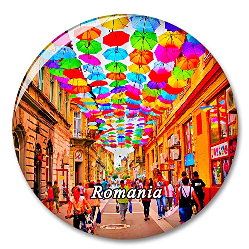 Imán decorativo para nevera Rumania, colección de recuerdos de viaje, regalo de ciudad, pizarra blanca para cocina