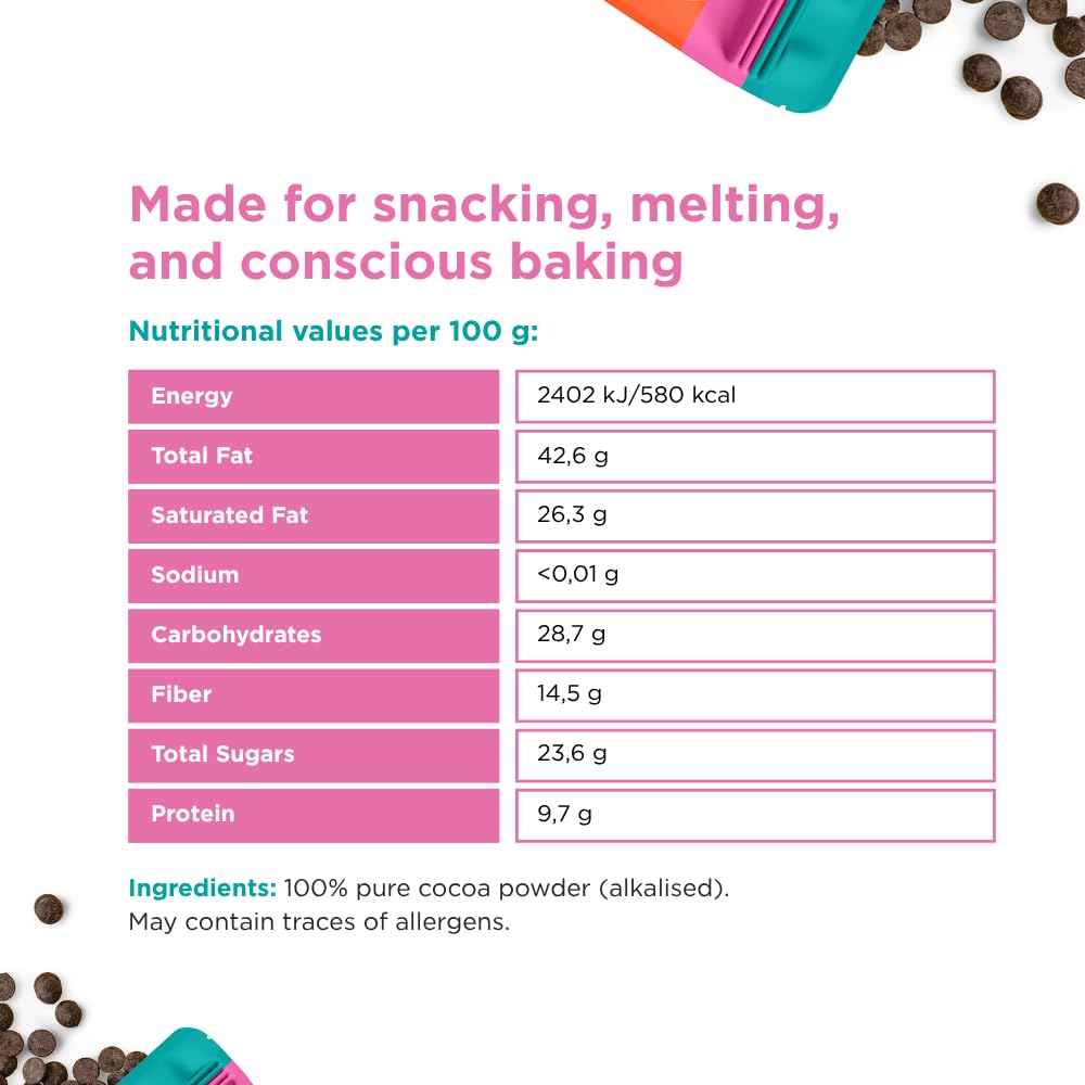 The Cocoa Circle 70,5% Cacao en pepitas 300 g Chocolate tostado de grano entero origen único
