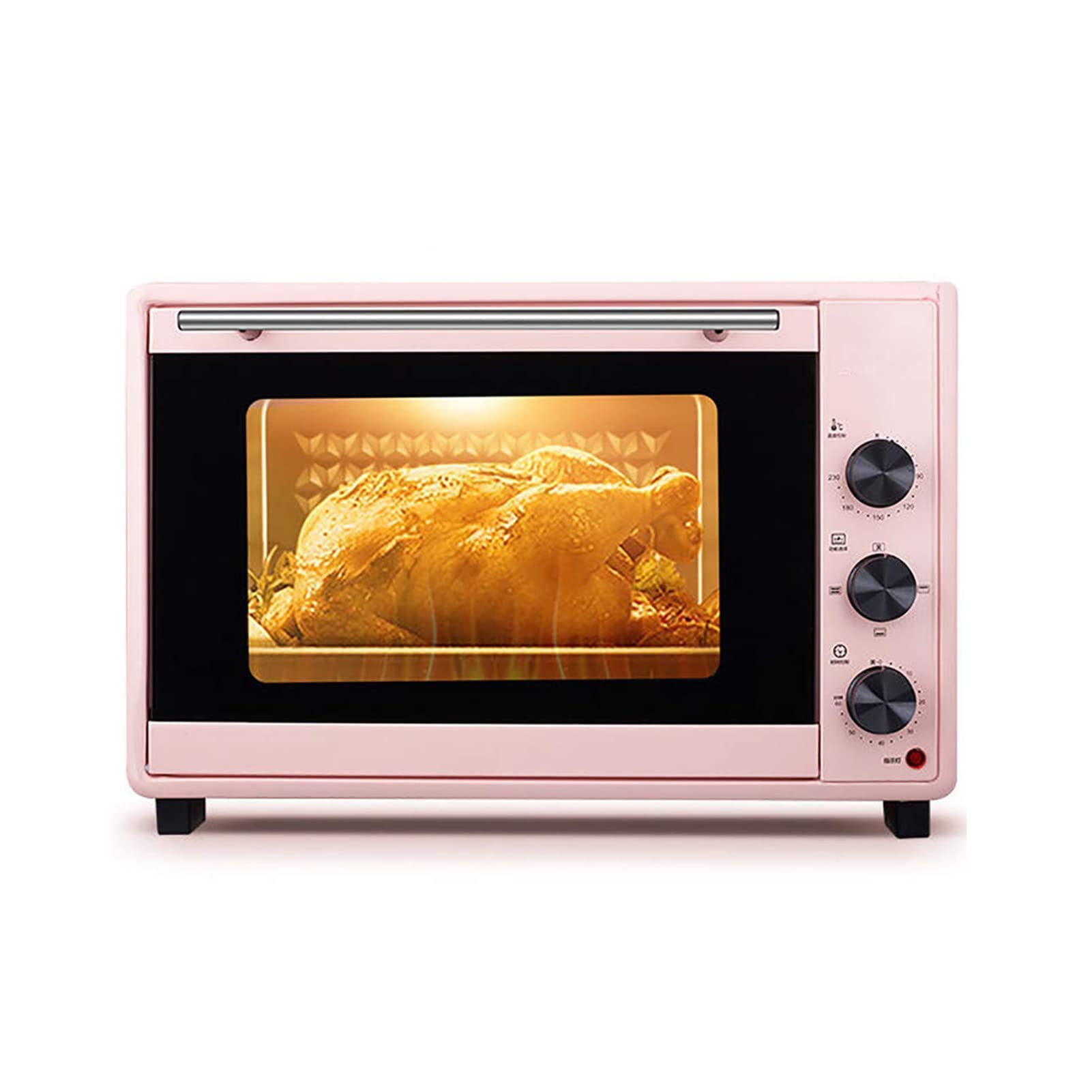 Four Multifonction, Four électrique, Cuisson Domestique, Four à Gâteau de Bureau, Four Grille-Pain à Convection, Température Réglable 0-230 °C, Minuterie de 60 Minutes