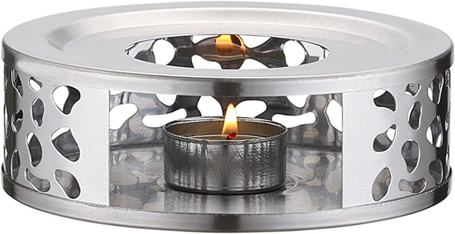 Teapot Warmer, Stainless Steel Warmer With Teas Light Candle Holder For Tea And Coffee Pots, Teapots Base Home Office House