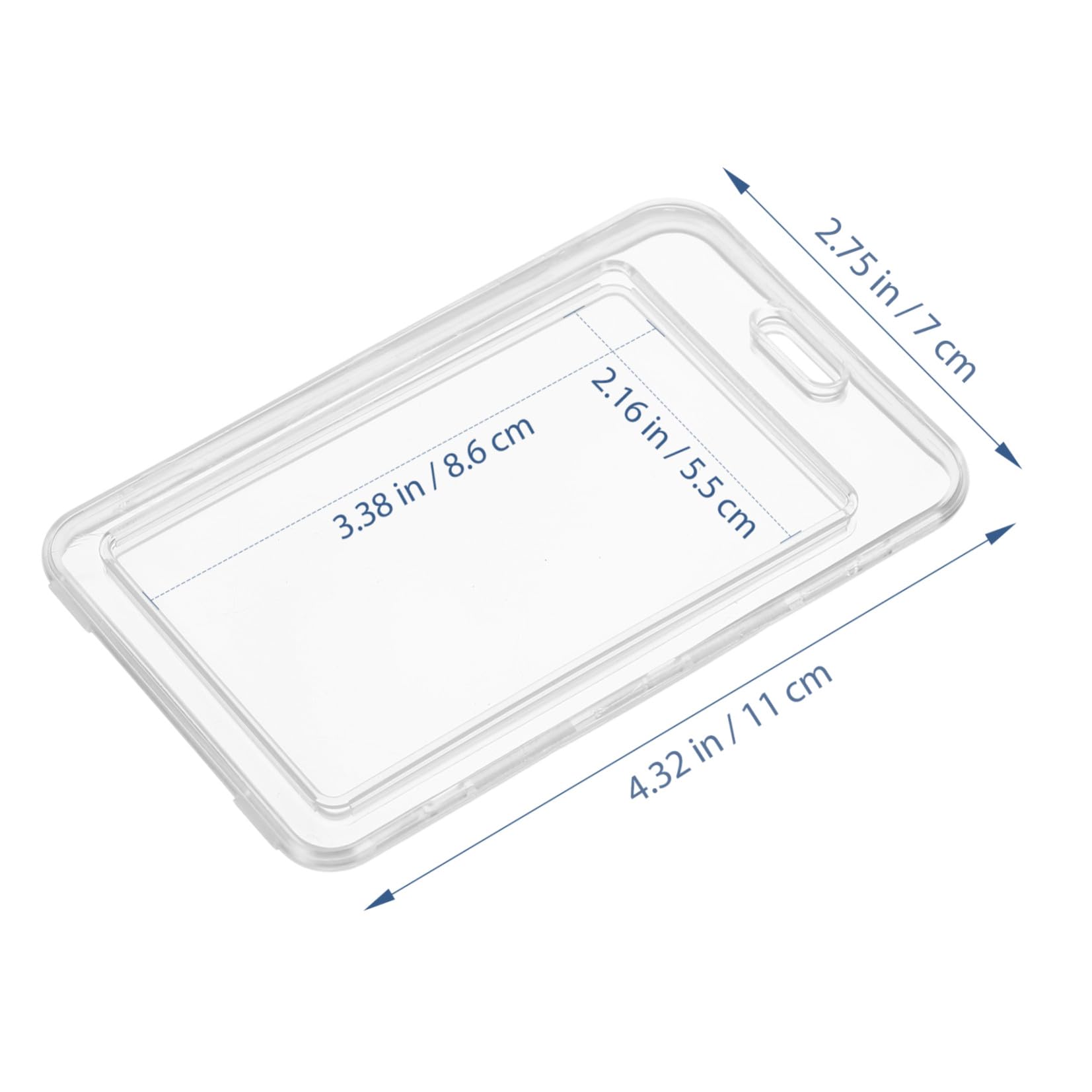 Housoutil 3 Series Fundas De Plástico Transparentes Para Tarjetas De Identificación Soporte De Insignia Para Oficina Diseño Práctico Y Duradero Para Casa Escuela Y 20 Piezas X 3