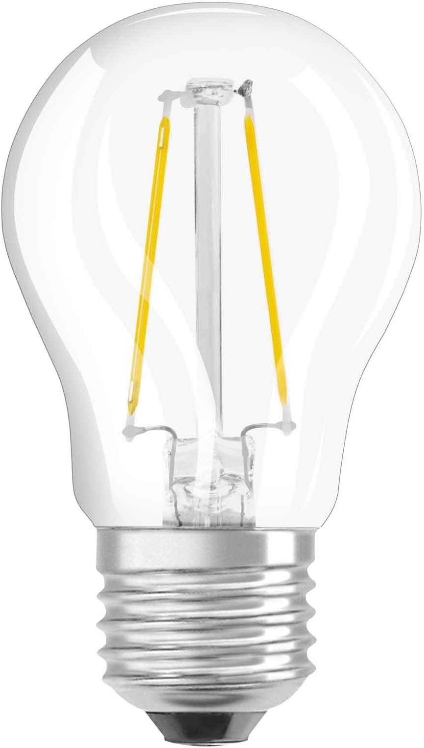 Neolux Clear Warm Filament Style Classic Mini Ball Shape LED Lamp with Screw Base, Glass/White, E27, 4 W, 2700 K