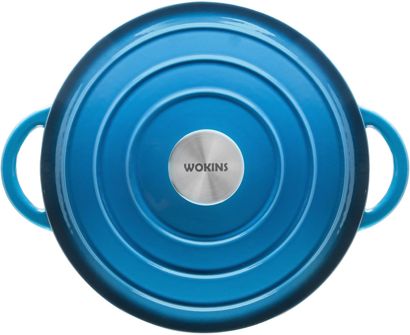 4QT Enameled Cast Iron Dutch Oven Pot with Lid,Heavy-Duty Cookware for Sourdough Bread Baking,Braising,Stews,Roasting,Oven Safe up to 500°F,blue - Image 4