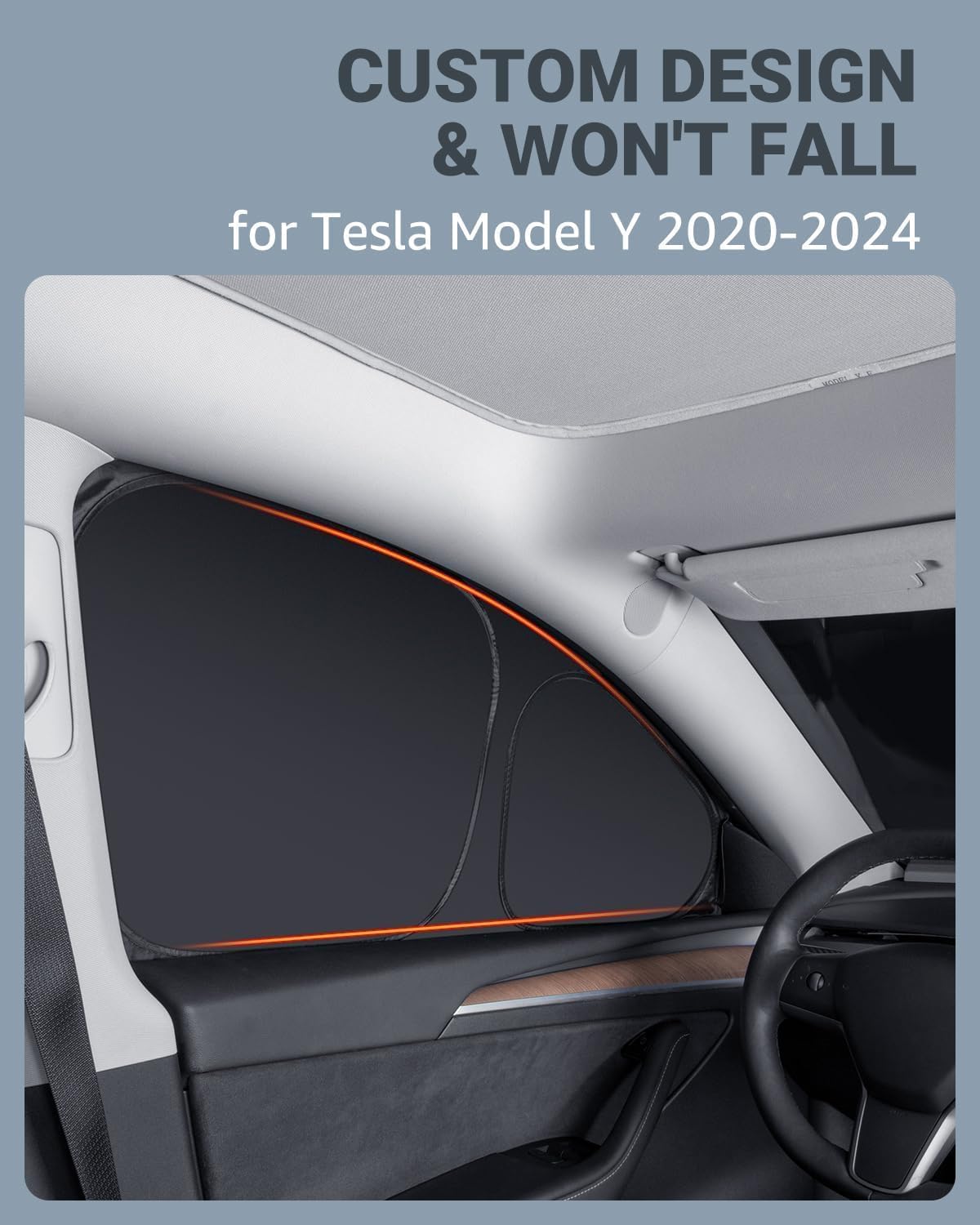 Tesla Window Cover Snapklik.com : 7PCS Tesla Model Y Sunshade Side Windows Rear Windshield ...
