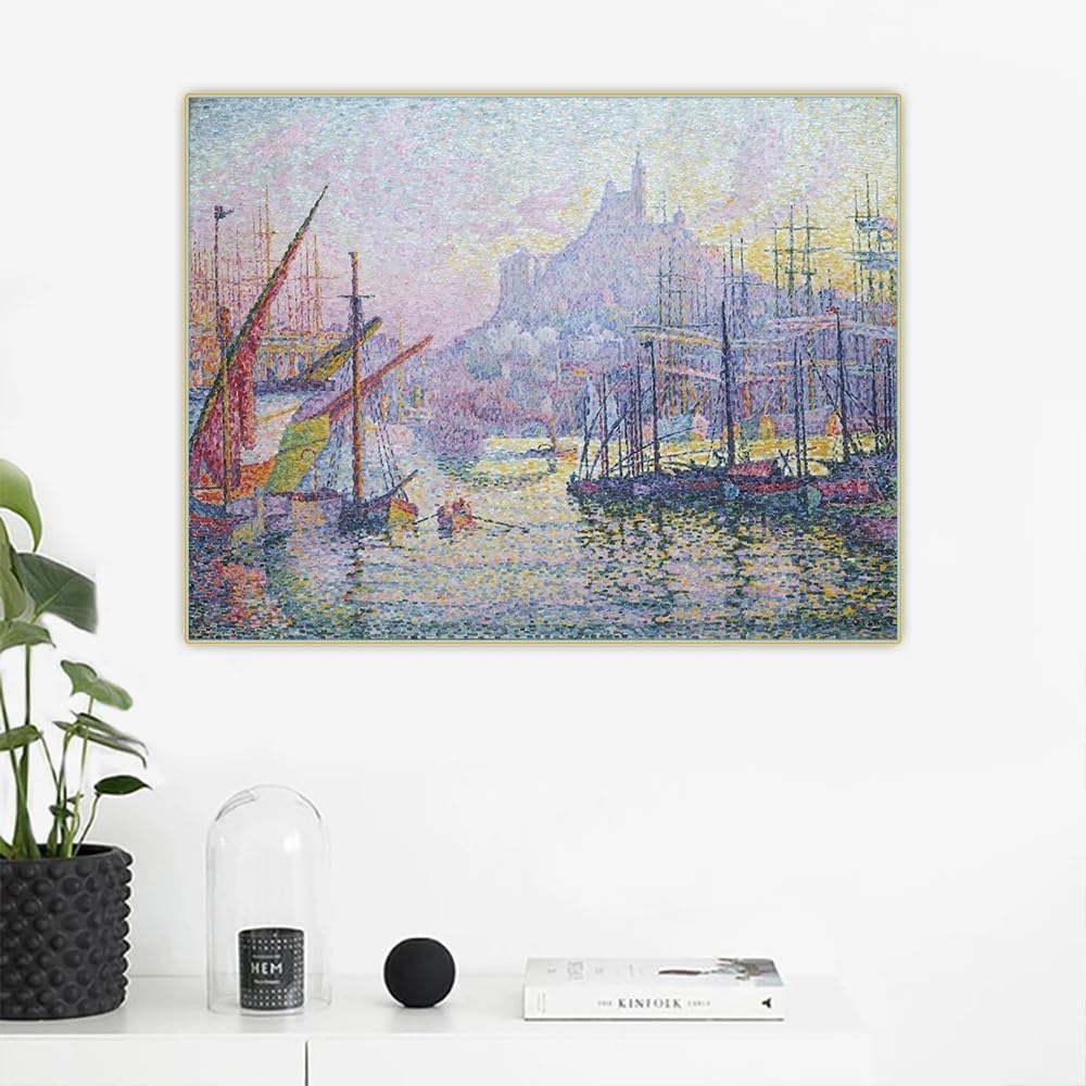 Amazon.co.jp: ポールシニャックポスター点描風景アートワーク