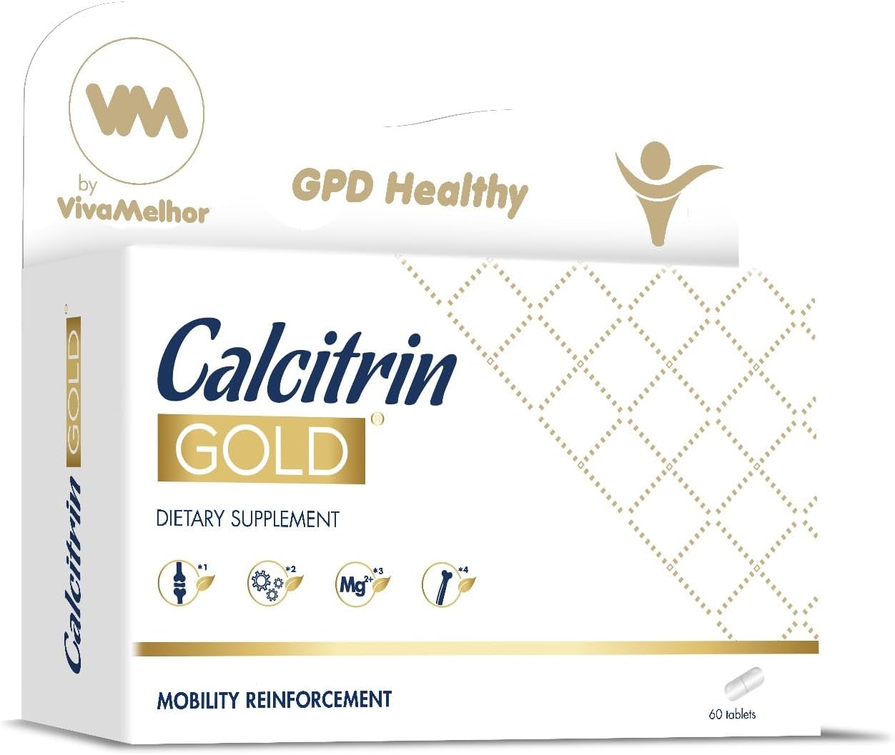 Soy Sano Calcitrin Gold Dietary Supplement, Mobility Reinforcement, 60 Tablets