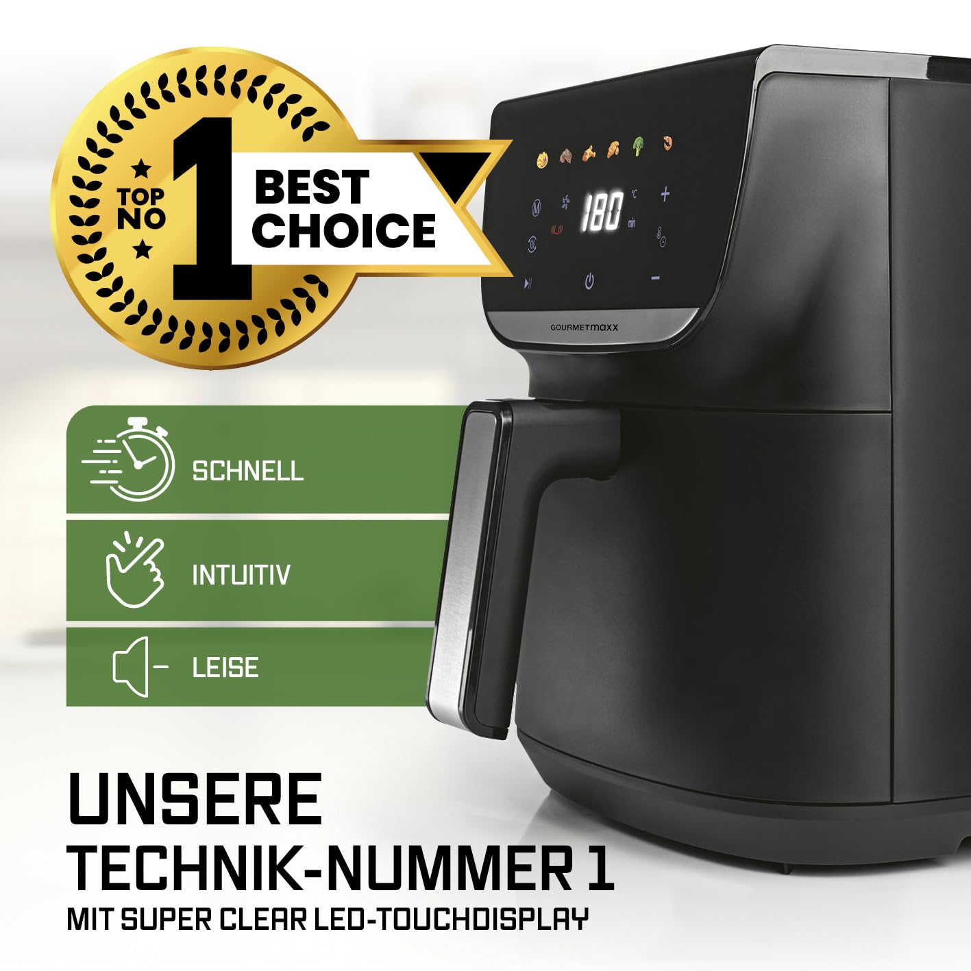 GOURMETmaxx AirGenius Heißluftfritteuse - 7 7,5 L – Bild 2