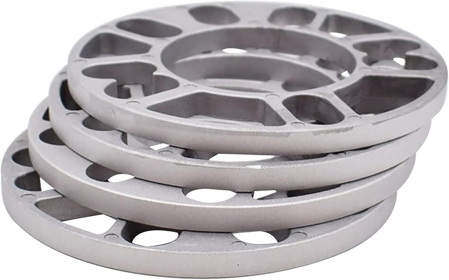 Cales d'espacement roues aluminium - Lot 4 pièces (3/5/8/10 mm)