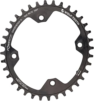 Wolf Tooth Components 104 Bcd Oval Chainring Black, 32T