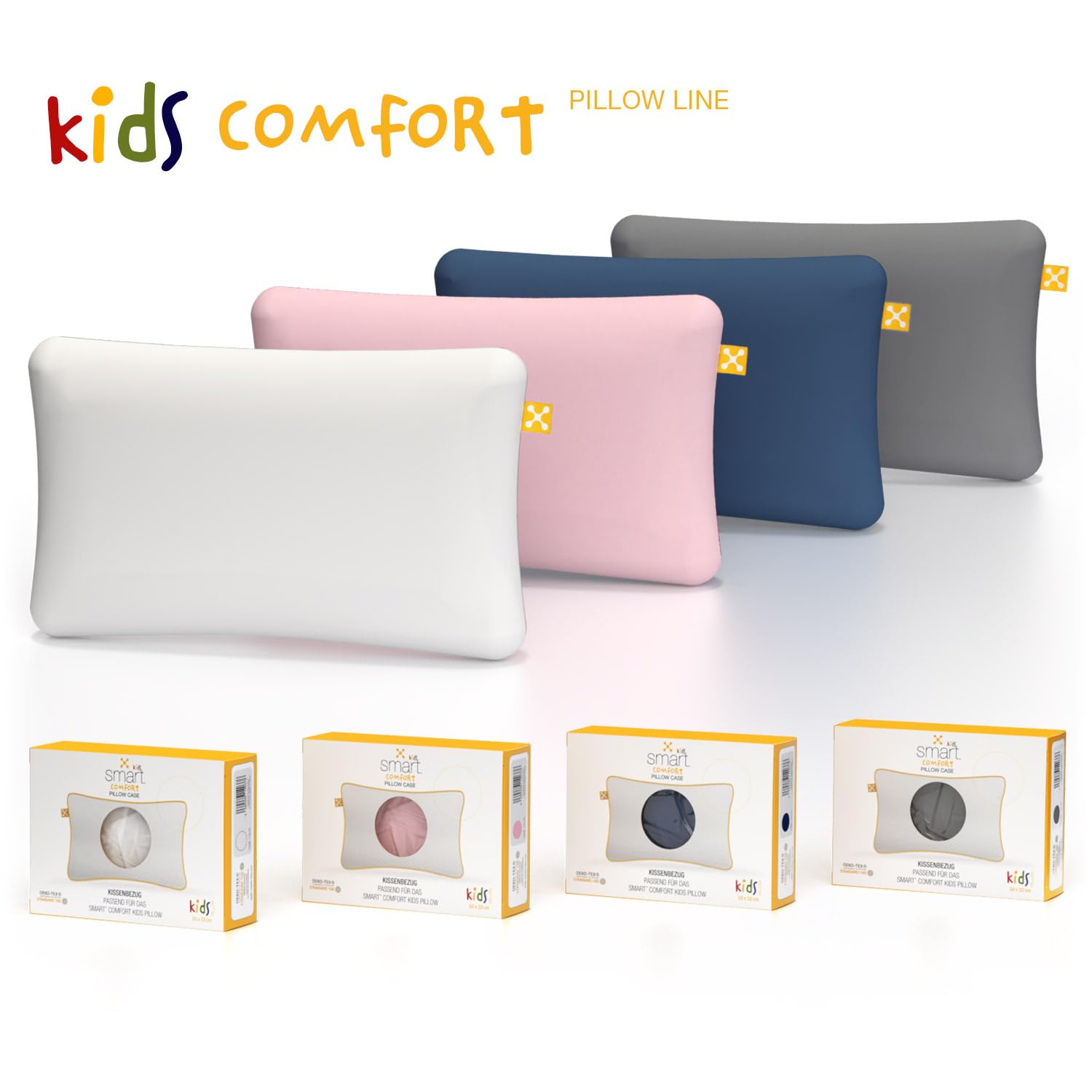 Kids Comfort Pillow Case by smartsleep (Grau)