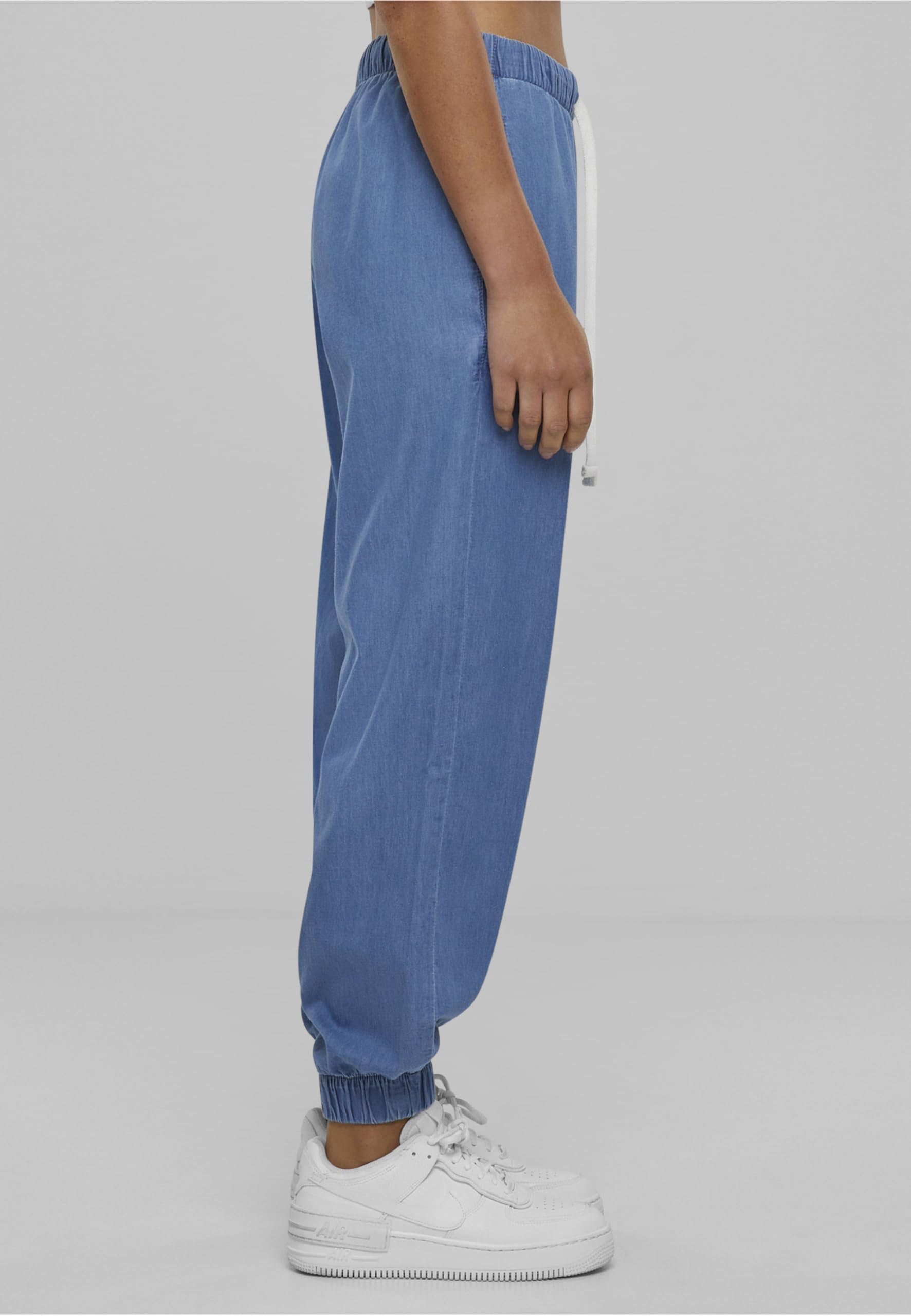 Urban Classics Damskie Spodnie Dresowe Light Denim - Spodnie Kobiety