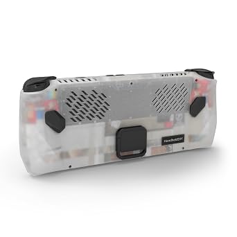 Cooling Modcase for ROG Ally, Back Plate Accessories, Heat Management Shell Case Compatible with ROG Ally, Easy Installation Cover with Foldable Kickstand, and Custom Nameplate Translucent