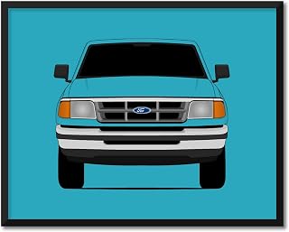 CUSTOMIZABLE COLOR: Ford Ranger (1993-1997) 2nd Generation Inspired Poster Print Wall Art Decor Handmade (Unframed)