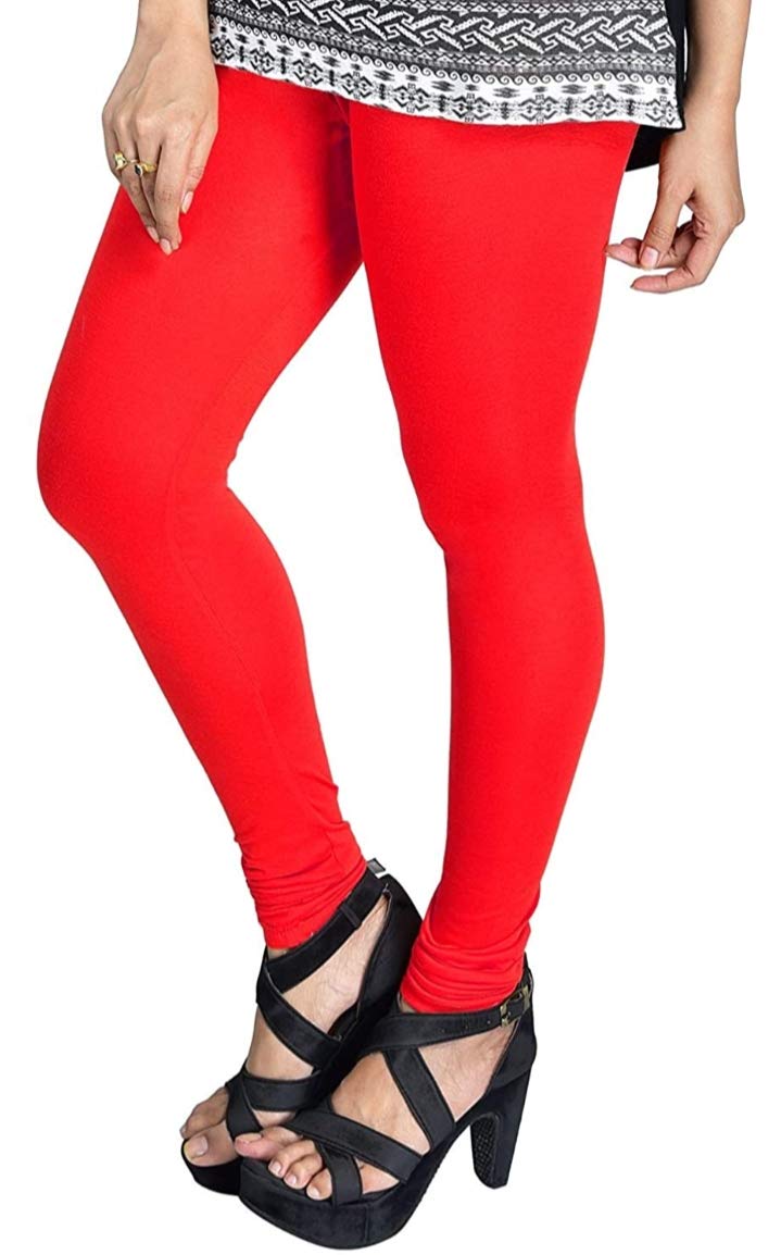 sweet girl Cotton Lycra Stretchable Leggings for Women- Combo Pack of 2(Waist Size 28 Upto 40) (2, Red)-picture-52