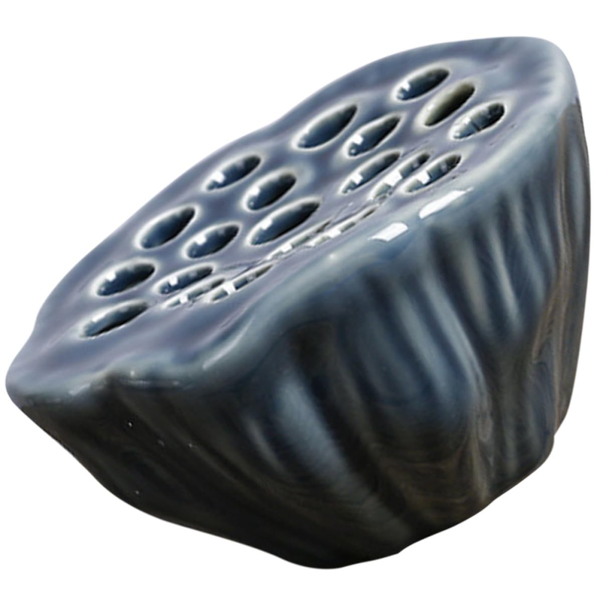 Vase capsule de lotus en céramique blanche pour fleurs et décoration de table