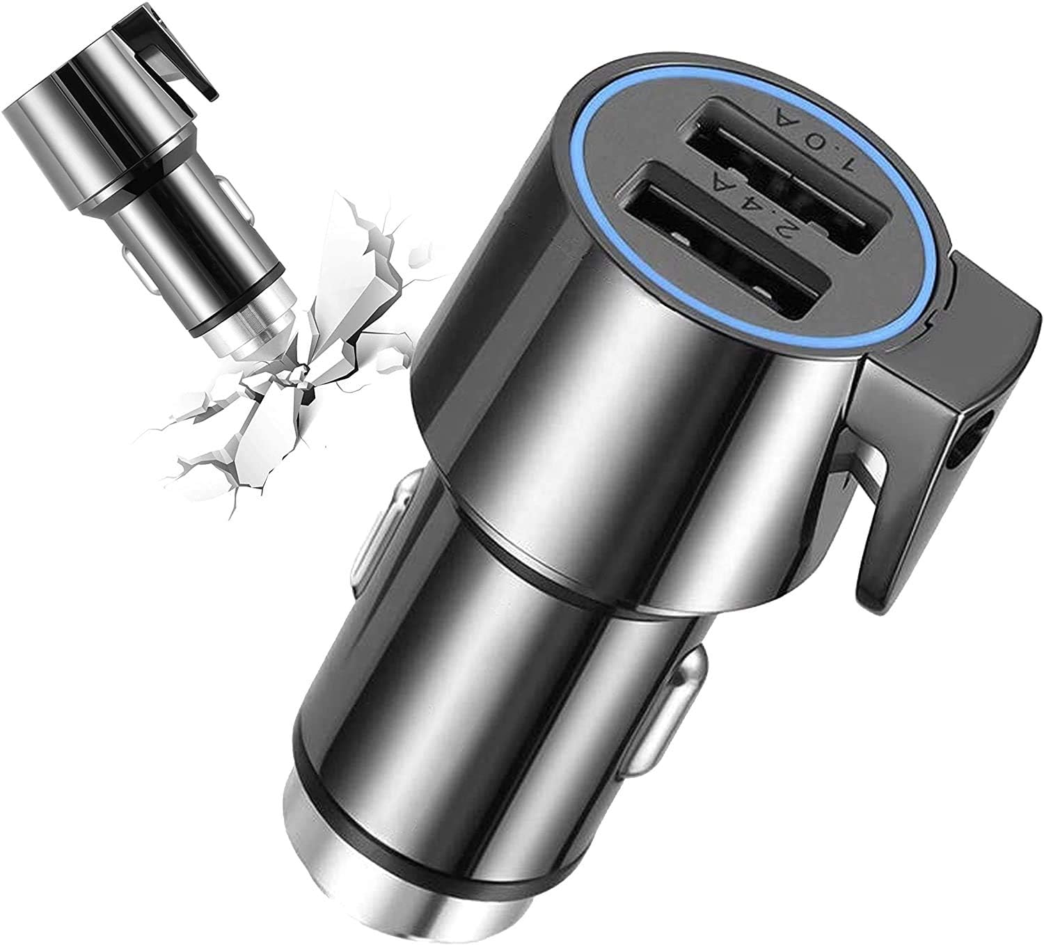 UK's no:1 NEXTBASE 3-in-1 [ 2 Port USB Phone Charger, Seat Belt Cutter, Window Breaker (Tungsten Tip)]