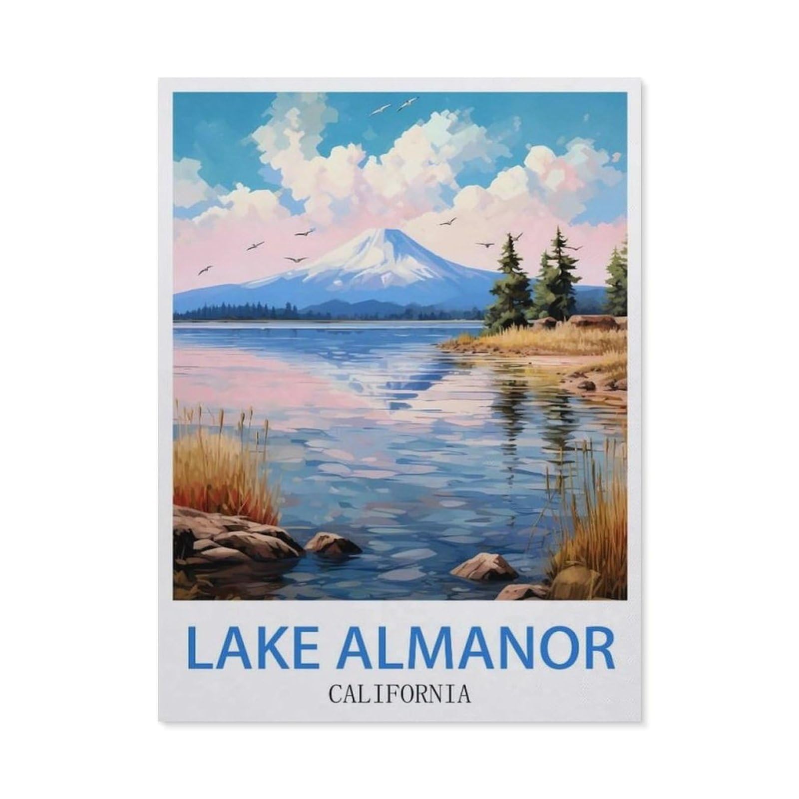 BEAYODKP Full Diamond 5D DIY Diamond Painting，Lake Almanor California