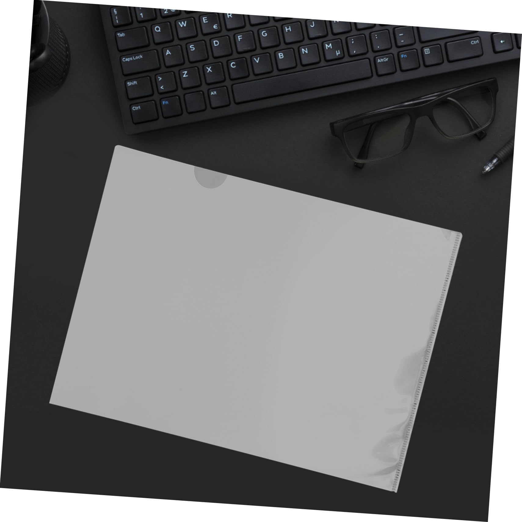 iplusmile 100 pièces Lot de Pochettes Transparentes Plastique Robuste Étanche Protège Documents Format Plat pour Rangement Bureau et École