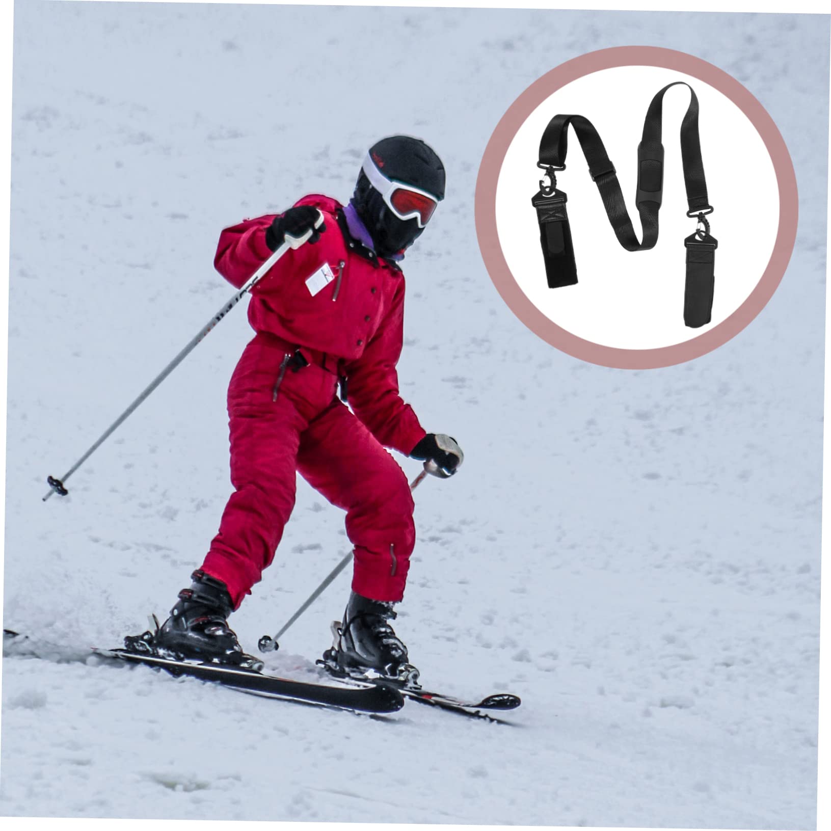 Supvox 2st Snowboard-Schultergurt Rollband Trageriemen Für Skistöcke Tragegurte Für Ski Snowboardstiefel Schlittschuhe Stangengurte Traktion Eiswalze Grey Mischung Aus Nylon Und Polyester