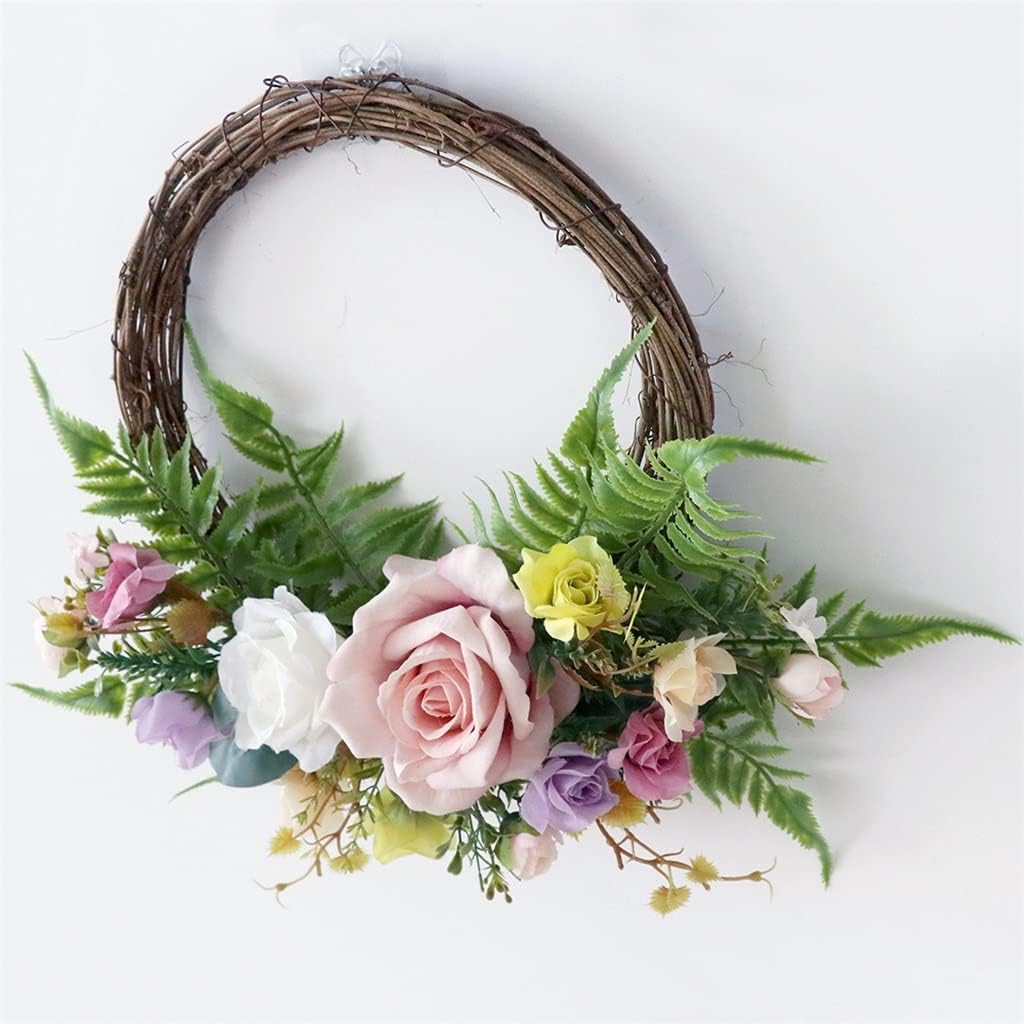 Spring Simulation Garland Wedding Scene Decoration Home Door Decoration Wall Hanging Wreath