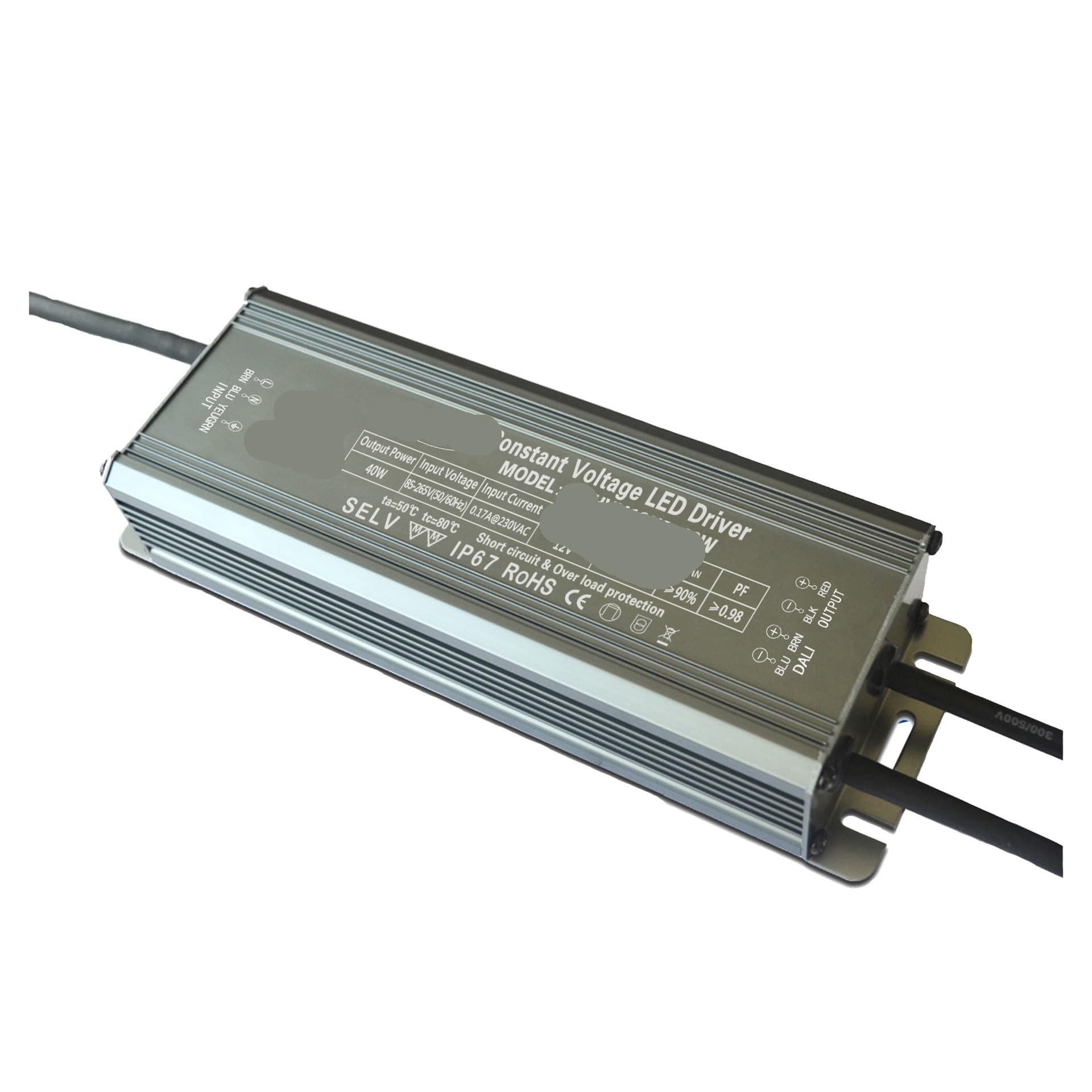 Alimentation Dali 40W étanche, transformateur 12V haute précision