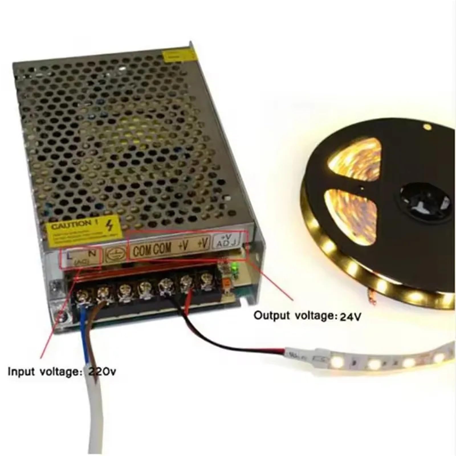 Transformator impulsowy do LED 220 V na 12 V 1 A 2 A 5 A 10 A, 20 A, 30 A, 40 A, 60 A, zasilacz sieciowy do sterowników LED (110 V, 3A)