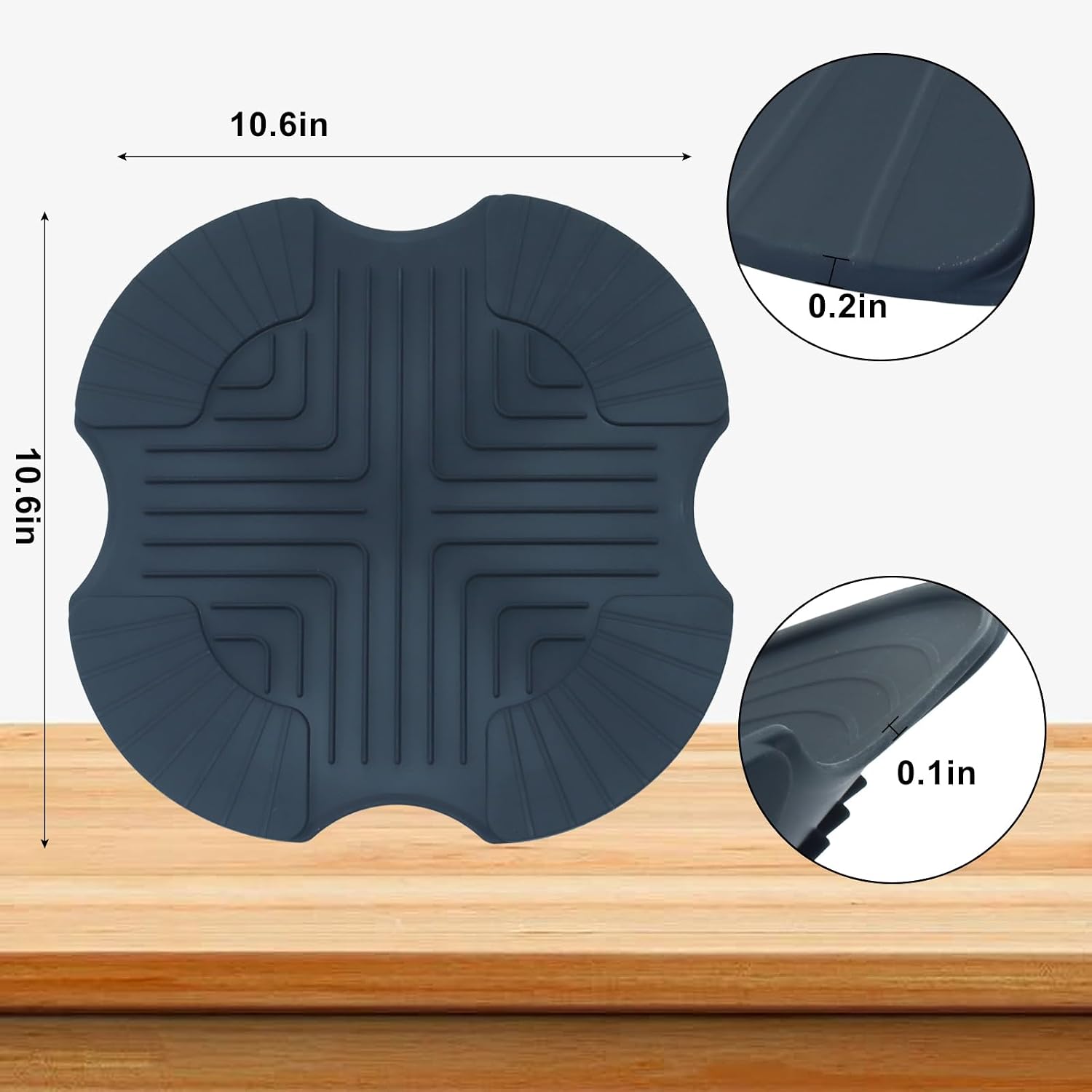 Jiozermi Silicone Trivet for Ninja Crispi Air Fryer, Dark Grey