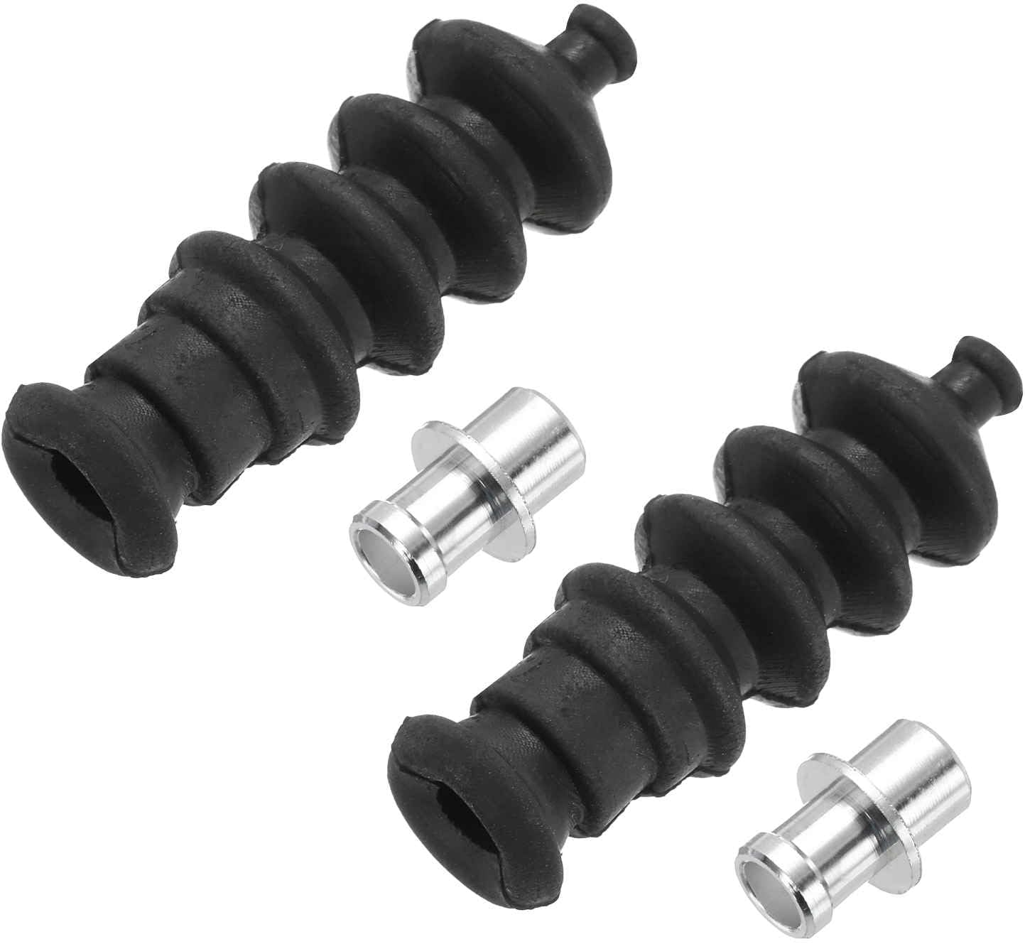 MECCANIXITY 2Pcs 37mm Waterproof Push Rod Rubber Seal Bellow with Aluminum