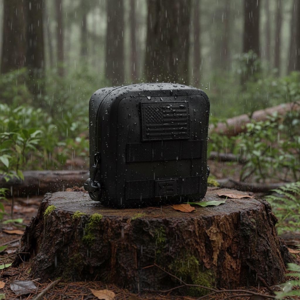 Small Waterproof Submersible Tactical MOLLE Pouch for Hiking, Boating, Tools and Gear. Durable Thermoplastic Design is Compatible with Backpacks, Tactical Belts, Waist Bags and More - Image 8