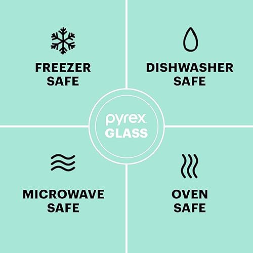 Miniatura 3 de Pyrex Sculpted - Juego de 6 cuencos de vidrio grandes para mezclar, 1.3 cuartos de galón, 2.3 cuartos de galón y 4.5 cuartos de galón, para preparar