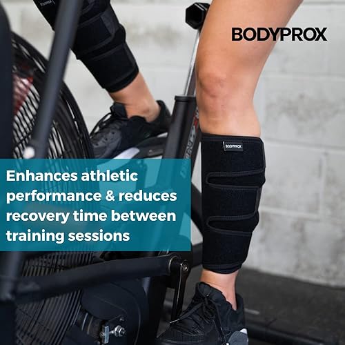Vista 10 de Bodyprox Paquete de 2 soportes de soporte para pantorrillas, férula ajustable de compresión para pantorrillas