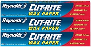 Reynolds Cut Rite Wax Paper, 75 Sq Ft (Pack of 3)