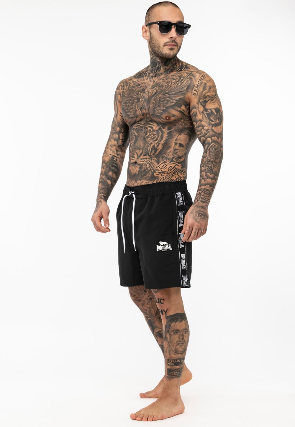 Lonsdale London KIRBUSTER Homme Short de Bain Noir
