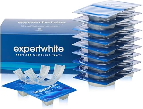 Max Glow Bandejas Bandejas blanqueadoras de dientes precargadas de 12 HP 10 tratamientos, 12% de gel de peróxido de hidrógeno. Ajuste