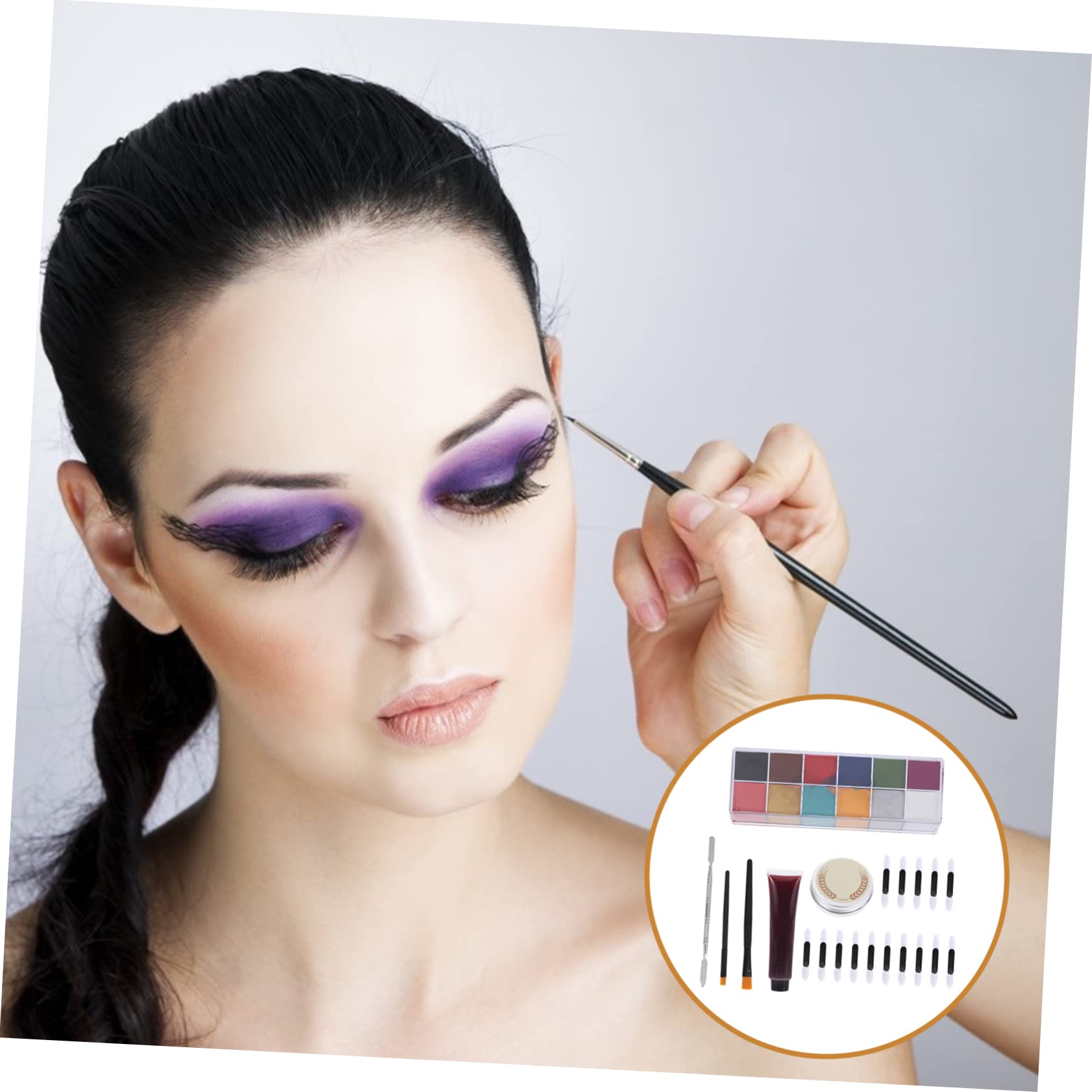 DOITOOL 56piezas Kit de Pintura Corporal de Cera para Maquillaje de Efectos Especiales para Festivales y Escenarios Incluye Maquillaje para Heridas Falsas