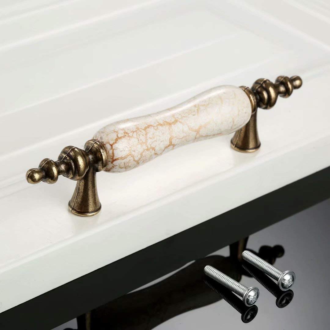 Amazon | 食器棚ハンドル、ドアハンドル、2個モダンスタイルレトロ