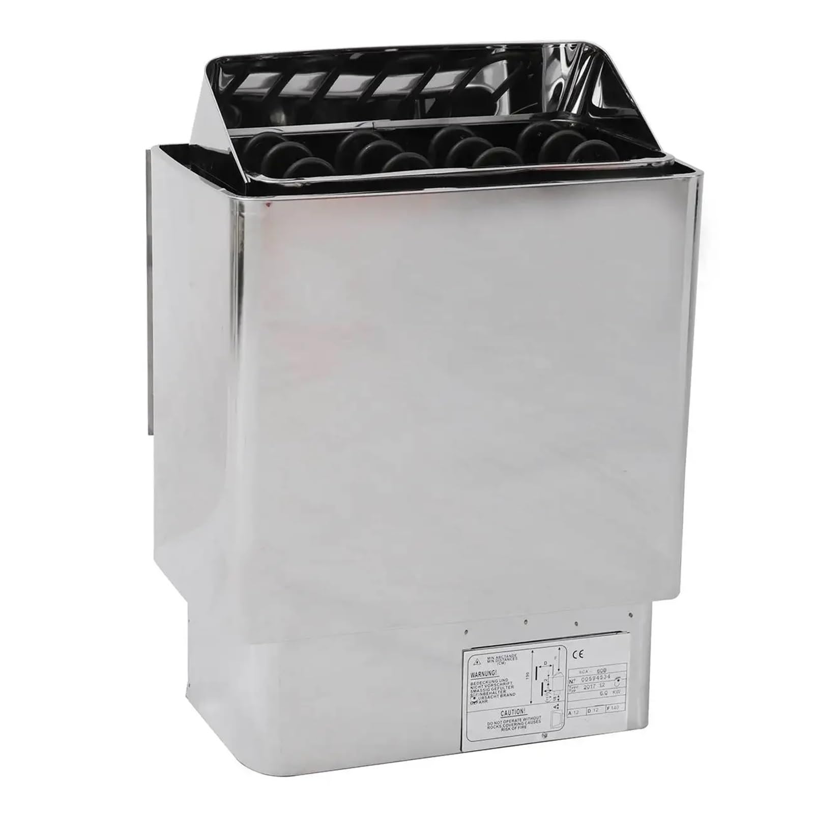 Riscaldatore Elettrico per Sauna da 6000 W, riscaldatore per Sauna Asciutto e Bagnato, Stufa in Acciaio Inossidabile per casa, Hotel, Bagno, Doccia, Spa