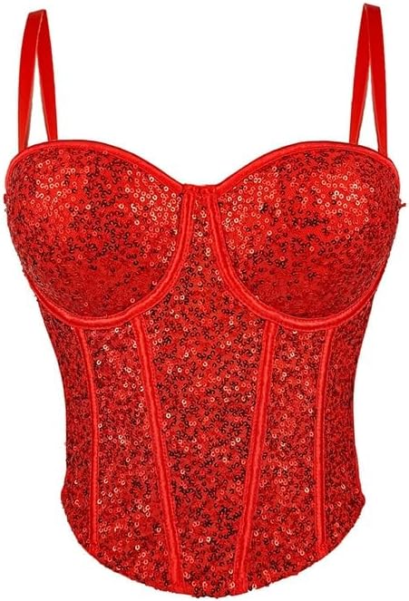 Desire Lace Tube Top Disco Short Sexy Slim Sequin Suspenders Female Waist Spring and Bra(OneColor,38C)