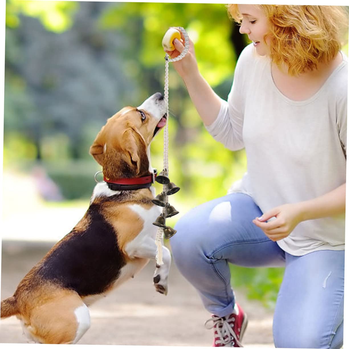 HANABASS Hanging Dog Bells for Training Dog Doorbell Set Rope Pet Supplies for Potty Training