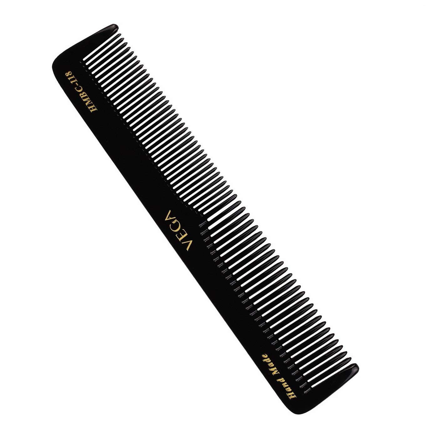 Vega Dressing Hair Comb, Black, (India's No.1* Hair Comb Brand) For Men and Women, Handmade, (HMBC-119)