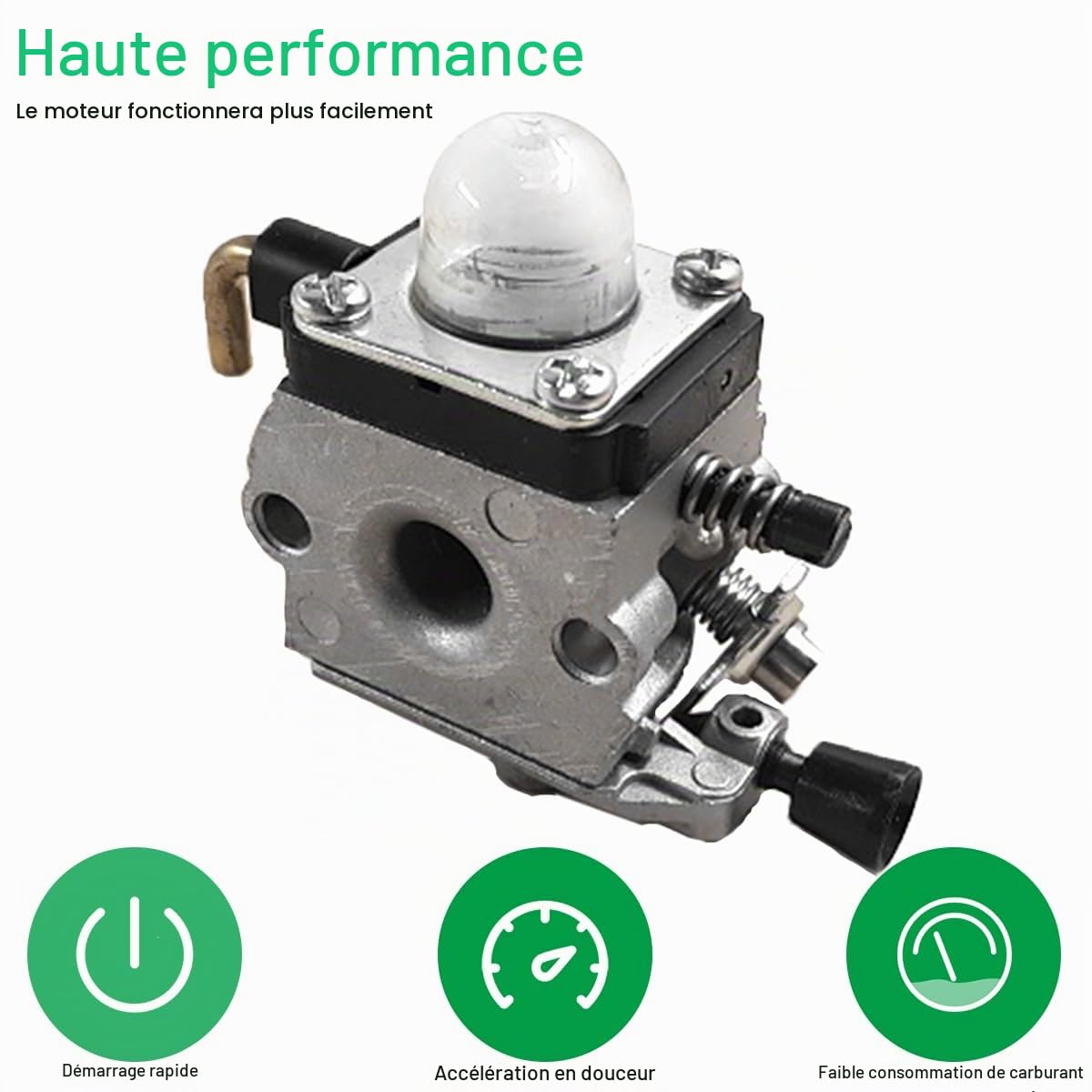 ZAMDOE Carburateur pour STIHL HS75 HS80 HS85 et ZAMA C1Q-S42C C1QS42C | 42261200604 Carburateur pour moteurs de débroussailleuse et taille-haies avec filtre à air filtre à carburant bougie