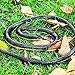 2 Pieces Large Rubber Snakes Realistic Fake Snakes 51 Inches and 47 Inches Black Mamba Snakes Toys to Keep Birds Away or Halloween Decorations