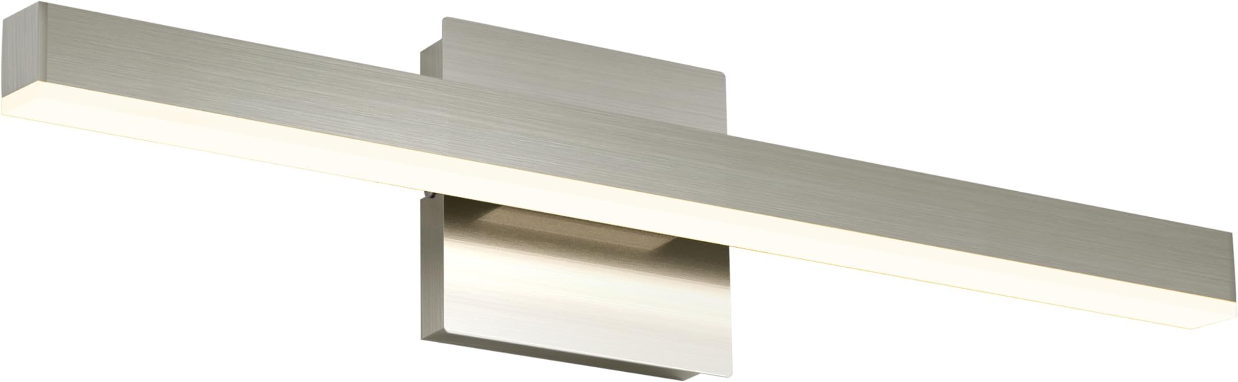 Joossnwell LED Bathroom Vanity Lighting Mirror Front Makeup Lights Fixtures Indoor Wall Mount Sconces Lamps Brushed Nickel 23.62" Inch 18W 4000K