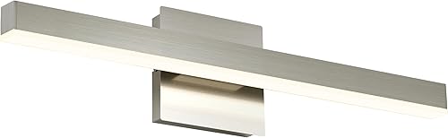 JOOSSNWELL Iluminación LED de tocador de baño, espejo frontal, luces de maquillaje para interiores, lámparas de montaje en pared, lámparas de níquel