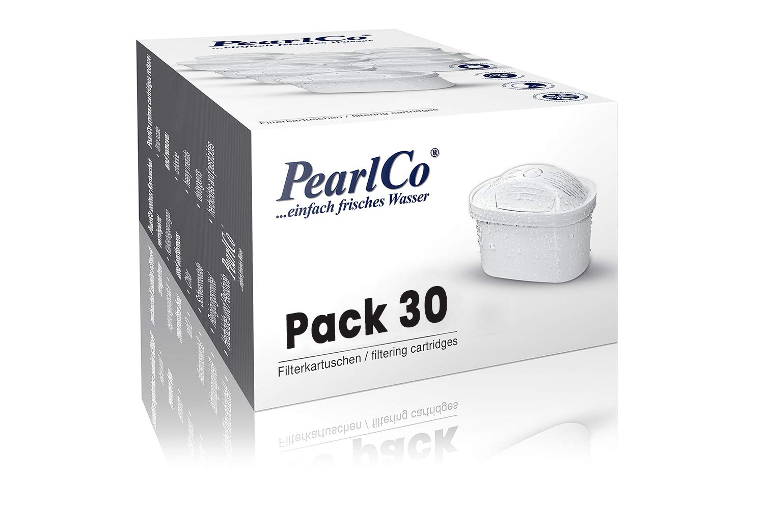PearlCo - Unimax Pack 30 wkładów filtrujących - pasuje do Brita Maxtra