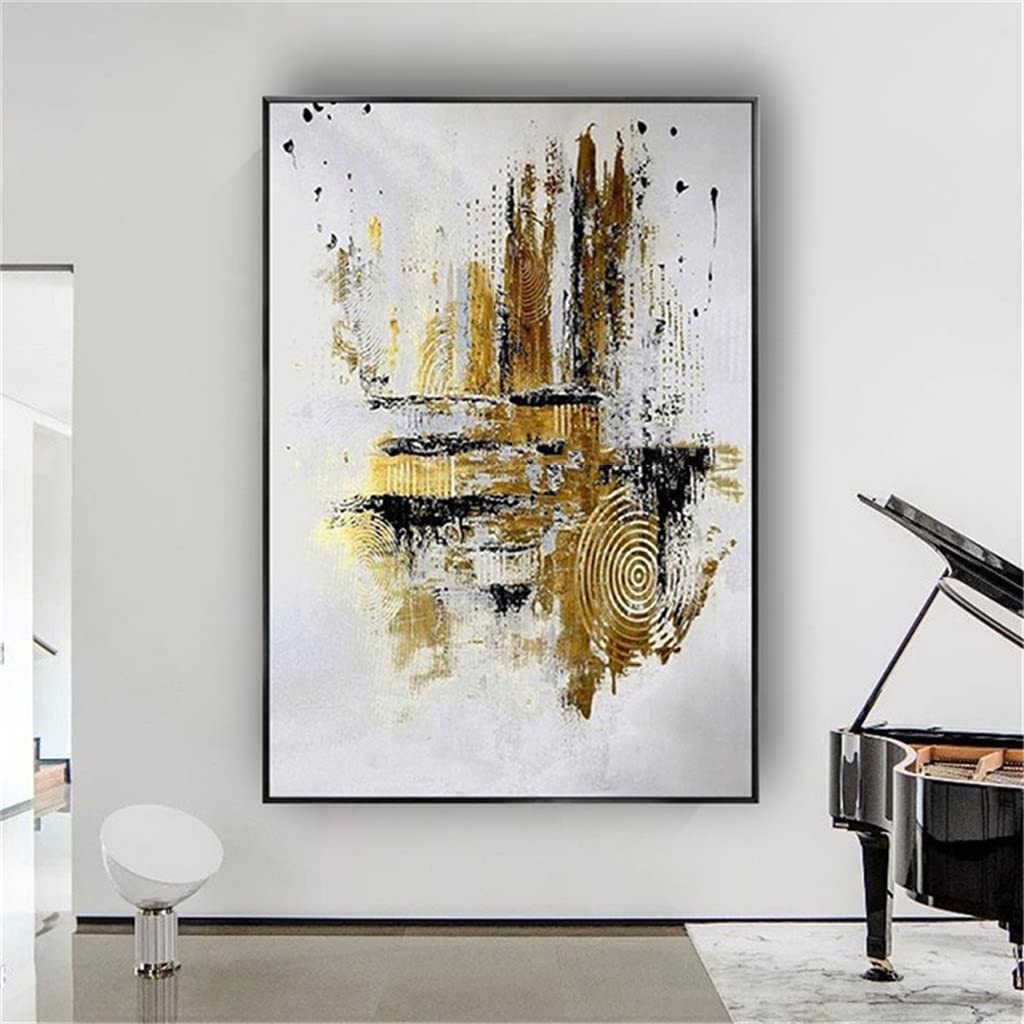 Amazon.co.jp: FZZDP 風景画 抽象絵画 モダン＆グレー キャンバス 100