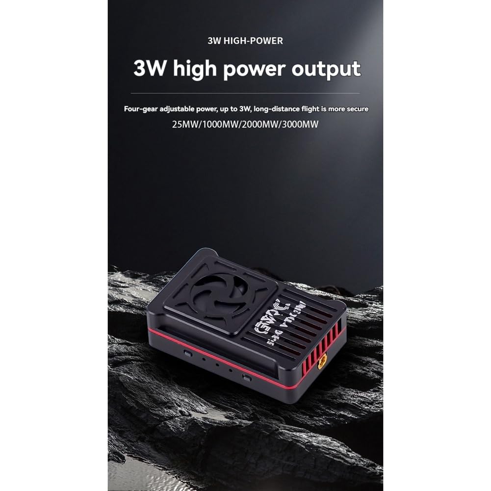 Trasmettitore Video VTX 5.8G 3W 48CH 25mW/1000mW/2000mW/3000mW per Drone da FPV A Lungo Raggio