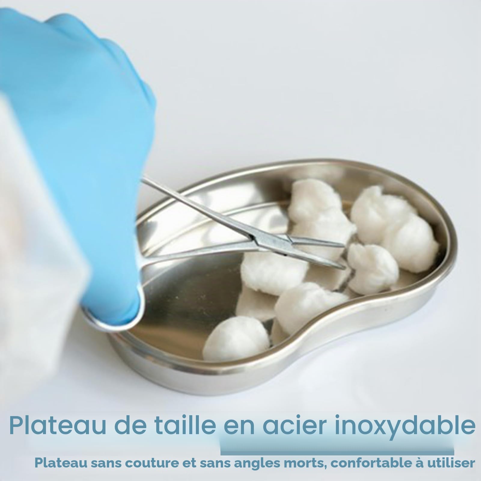 Plateaux en Acier Inoxydable,Plateau en Métal Réutilisable,Plateau À Instruments,Plateau De Laboratoir, Plateaux De Clinique Médical Outil De Laboratoire Utilisé pour Placer des Outils De Laboratoire